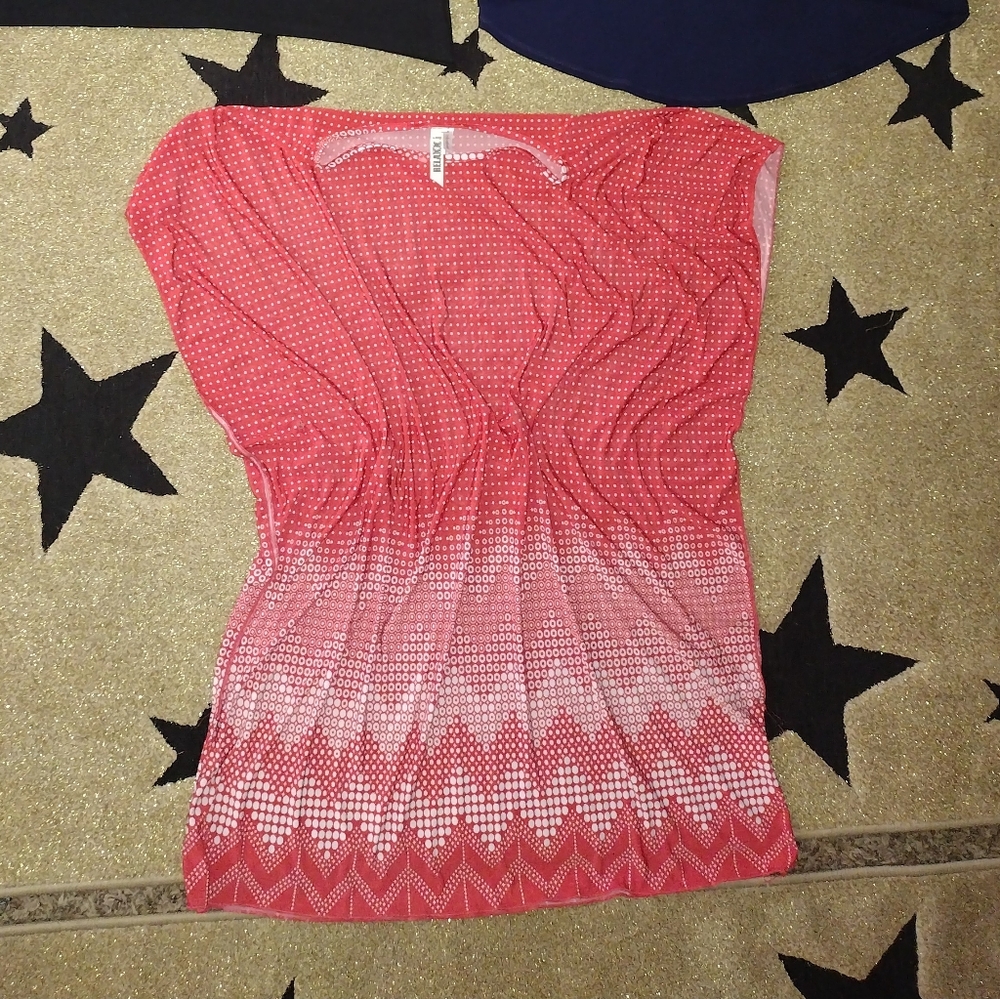 XL dotted tunic blouse